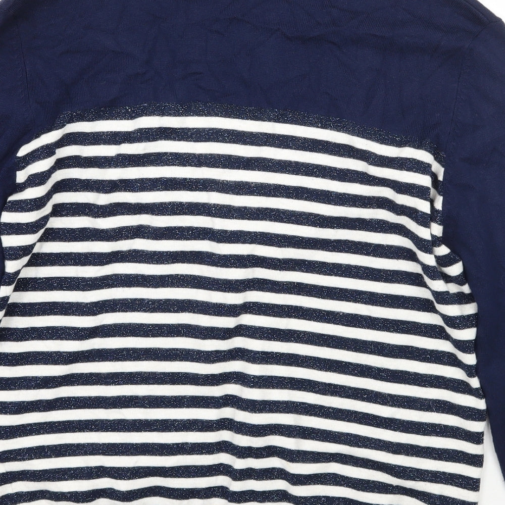 Womens UK Size M M&Co Blue Cardigan Jumper