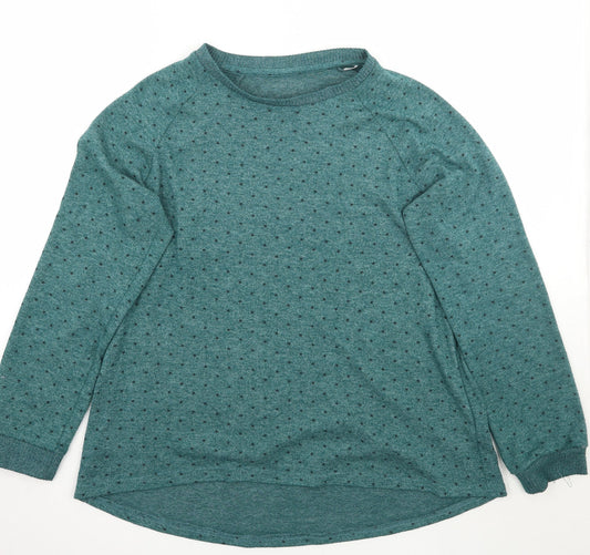 Primark Womens Green Geometric  Pullover Jumper Size 12
