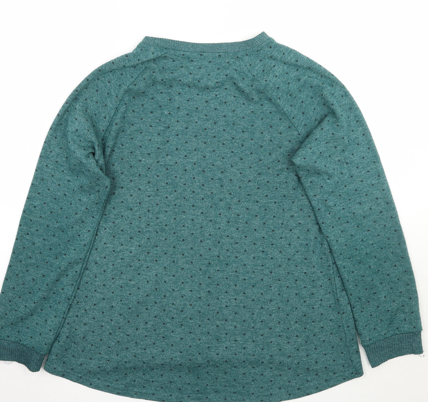 Primark Womens Green Geometric  Pullover Jumper Size 12