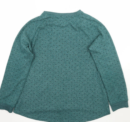 Primark Womens Green Geometric  Pullover Jumper Size 12