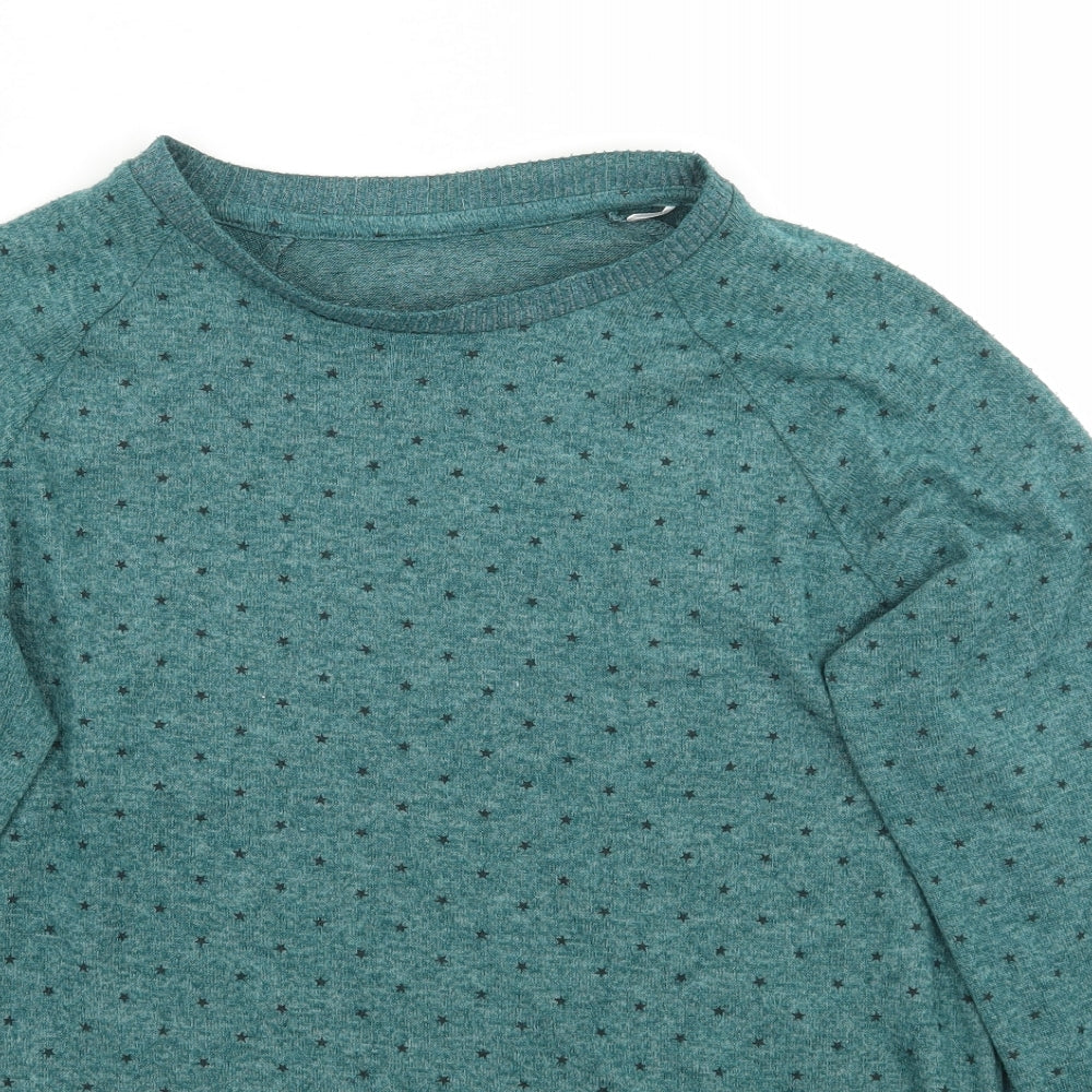Primark Womens Green Geometric  Pullover Jumper Size 12