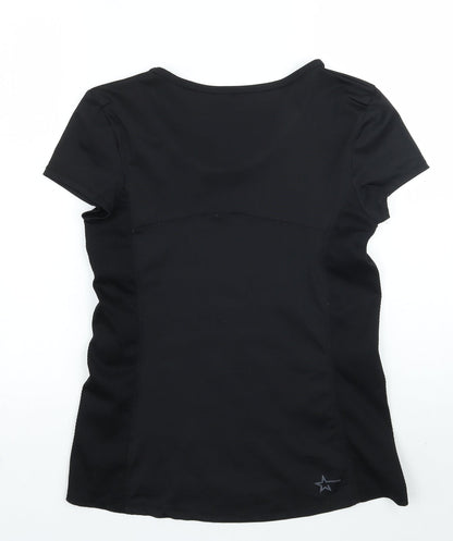 Womens UK Size M Terranova Black Basic T-Shirt