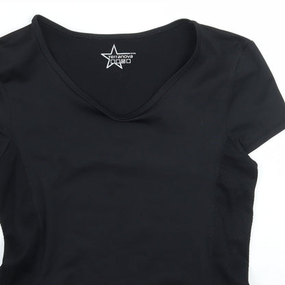 Womens UK Size M Terranova Black Basic T-Shirt