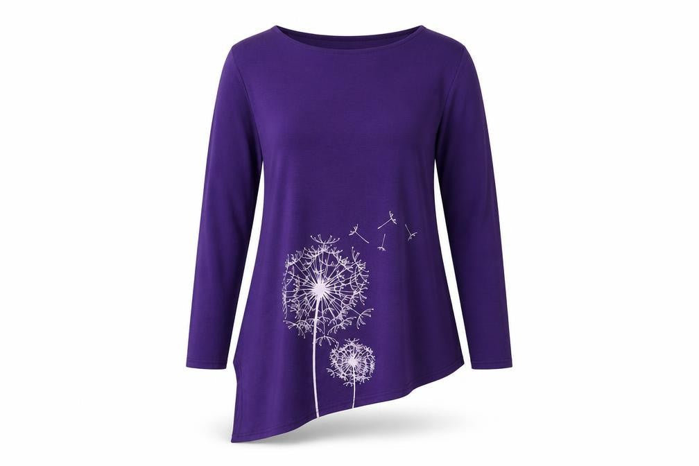 Womens UK Size S Preworn Purple Tunic Blouse