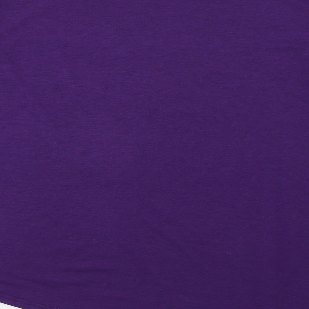 Womens UK Size S Preworn Purple Tunic Blouse