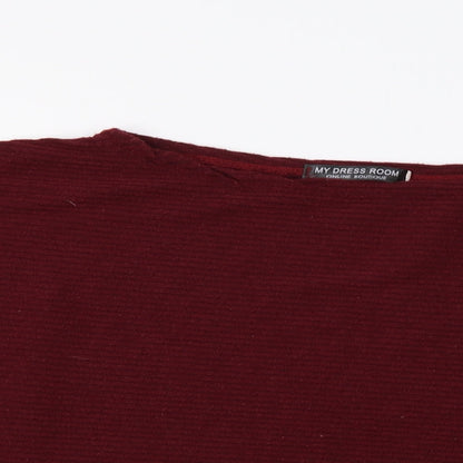 My Dress Room Womens Red   Pullover Jumper Size M