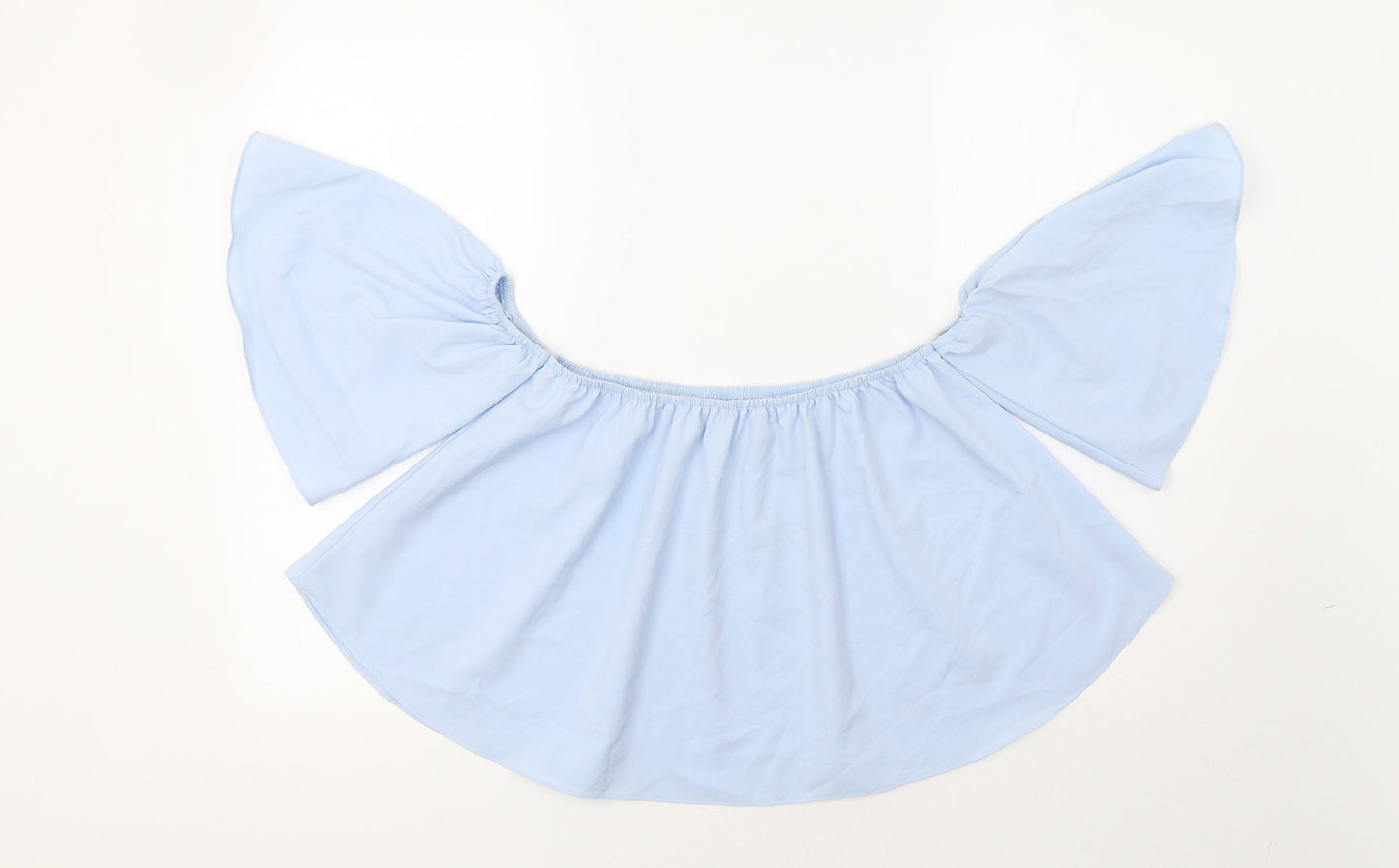 Womens UK Size M Preworn Blue Basic Blouse