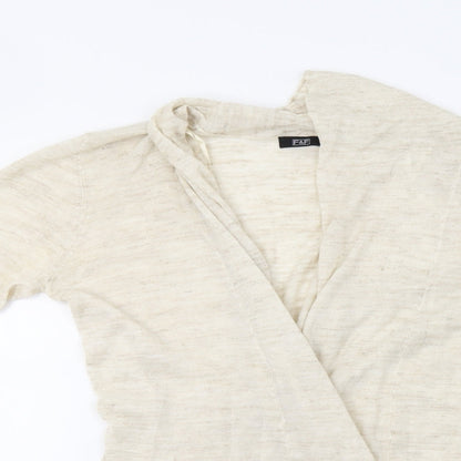 F&F Womens Beige   Cardigan Jumper Size 16