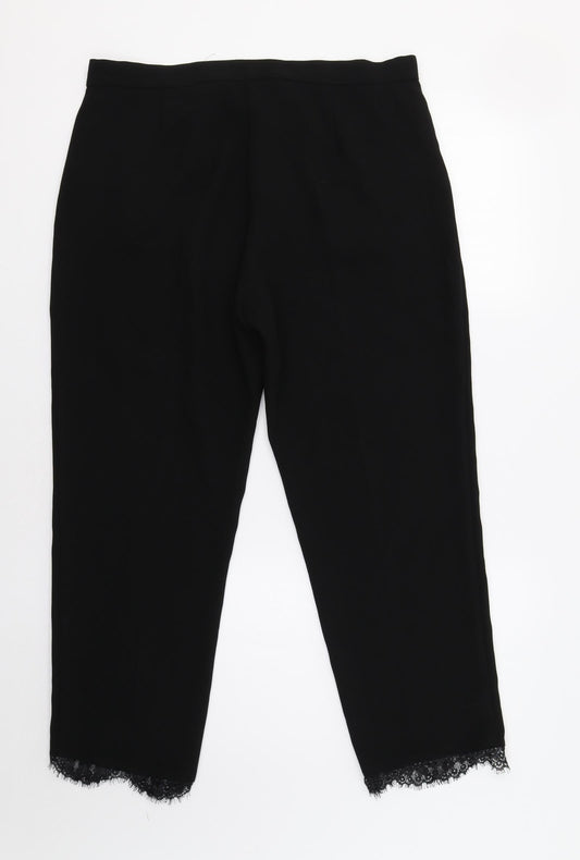 River Isl Womens Black   Dress Pants Trousers Size 12 L26 in