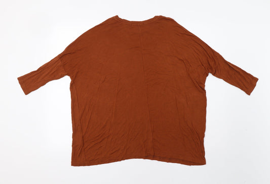 Primark Womens Brown   Basic Blouse Size 10