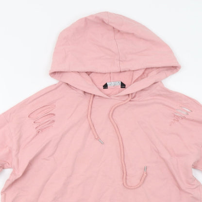 Select Womens Pink   Pullover Hoodie Size 8