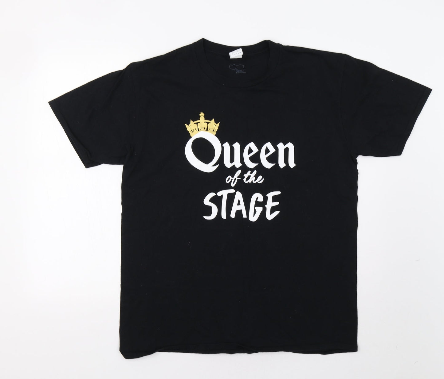 Hippo Warehouse Womens Black   Basic Polo Size L  - Queen