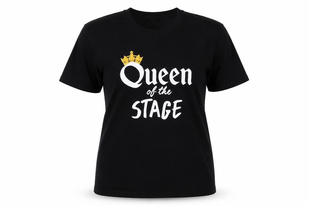 Front view of Hippo Warehouse women’s black basic polo, size L, - queen