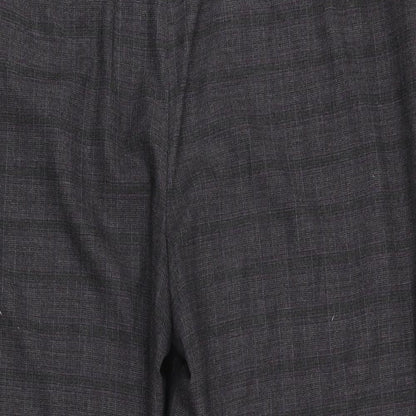 CC Womens Purple Check  Dress Pants Trousers Size 18 L28 in