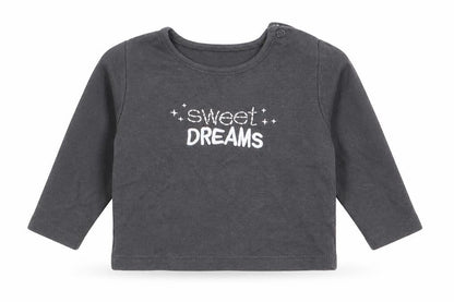 Primark Boys Grey Solid   Pyjama Top Size 6-9 Months  - Sweet Dreams