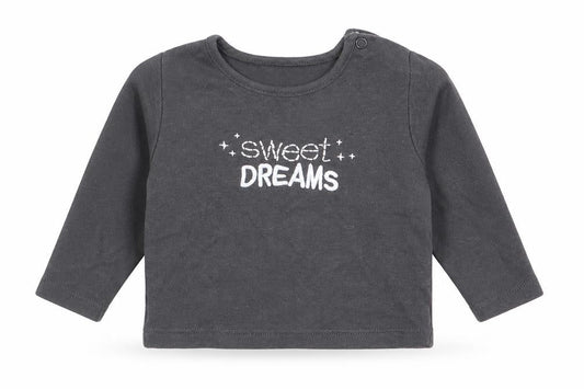 Primark Boys Grey Solid   Pyjama Top Size 6-9 Months  - Sweet Dreams