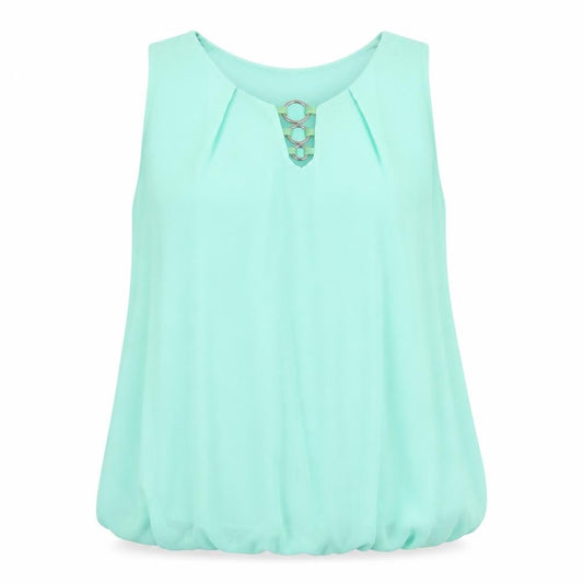 Womens UK Size L Quiz Green Basic Blouse