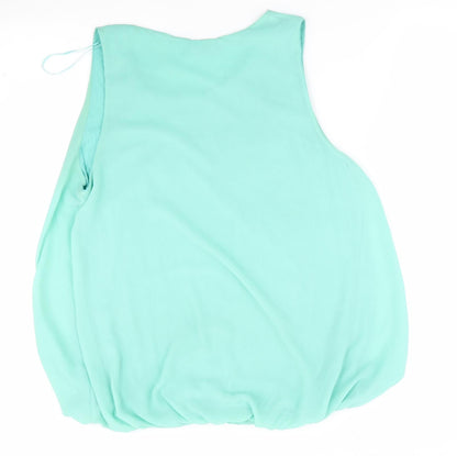Womens UK Size L Quiz Green Basic Blouse