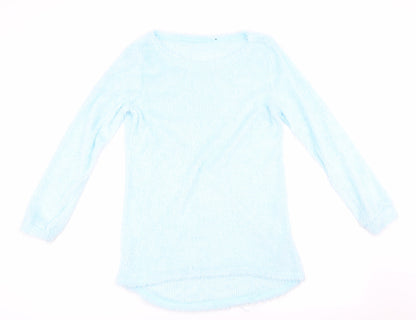 Womens UK Size  Preworn Blue Pullover Jumper