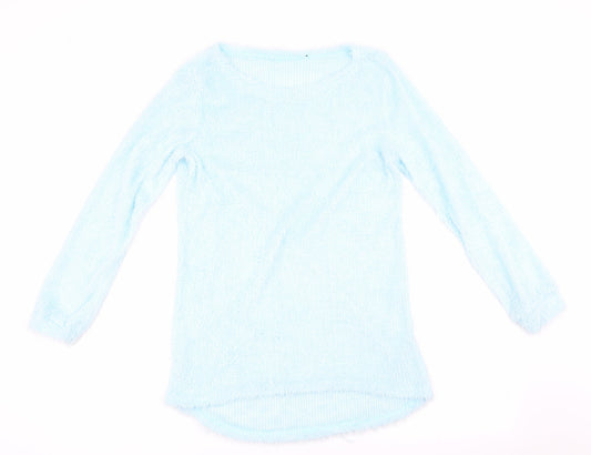 Womens UK Size  Preworn Blue Pullover Jumper