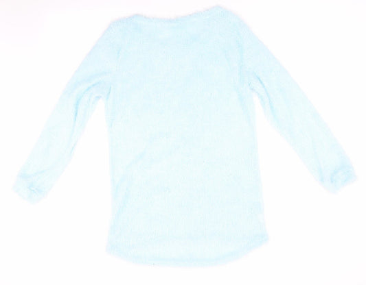 Womens UK Size  Preworn Blue Pullover Jumper