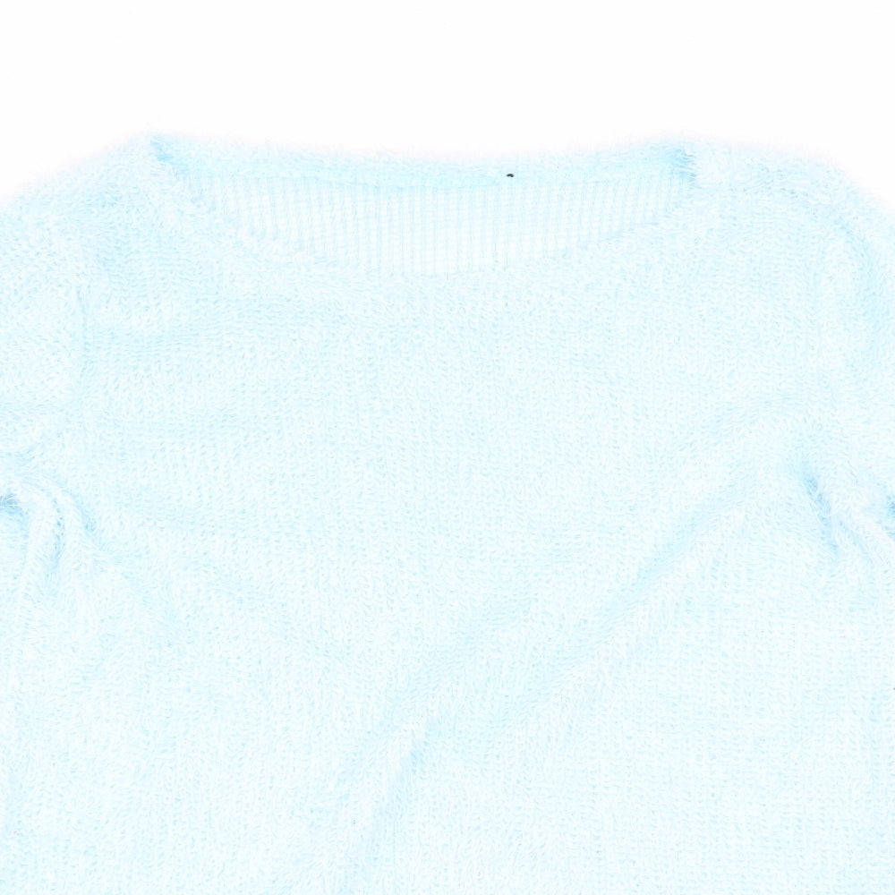 Womens UK Size  Preworn Blue Pullover Jumper
