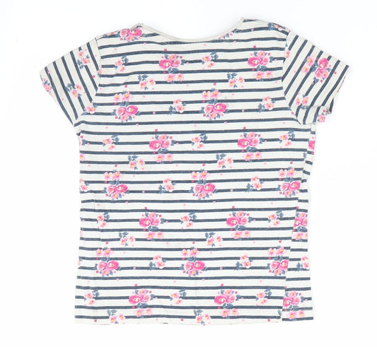 Primark Girls Blue Floral  Basic T-Shirt Size 4-5 Years  - Dream Big