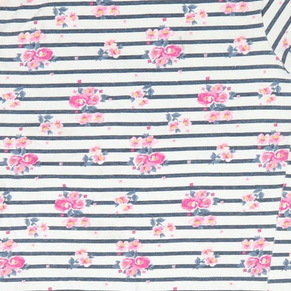 Primark Girls Blue Floral  Basic T-Shirt Size 4-5 Years  - Dream Big