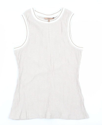 Womens UK Size 16 NEXT Beige Vest Jumper