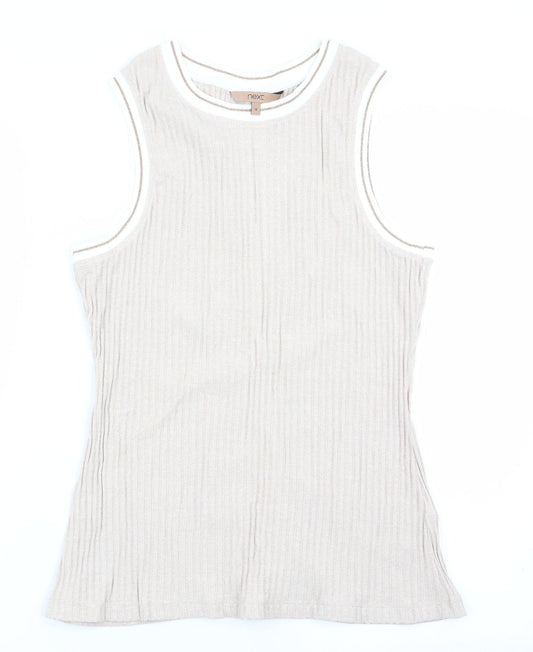 Womens UK Size 16 NEXT Beige Vest Jumper