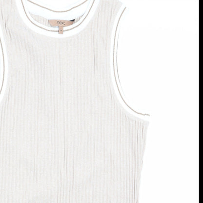 Womens UK Size 16 NEXT Beige Vest Jumper