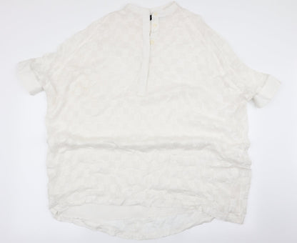 Womens UK Size  Religion Ivory Basic Blouse