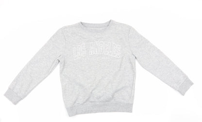 Primark Girls Grey   Pullover Sweatshirt Size 10-11 Years  - City of Angels