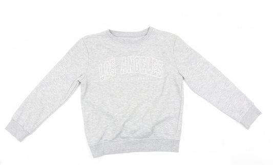 Primark Girls Grey   Pullover Sweatshirt Size 10-11 Years  - City of Angels