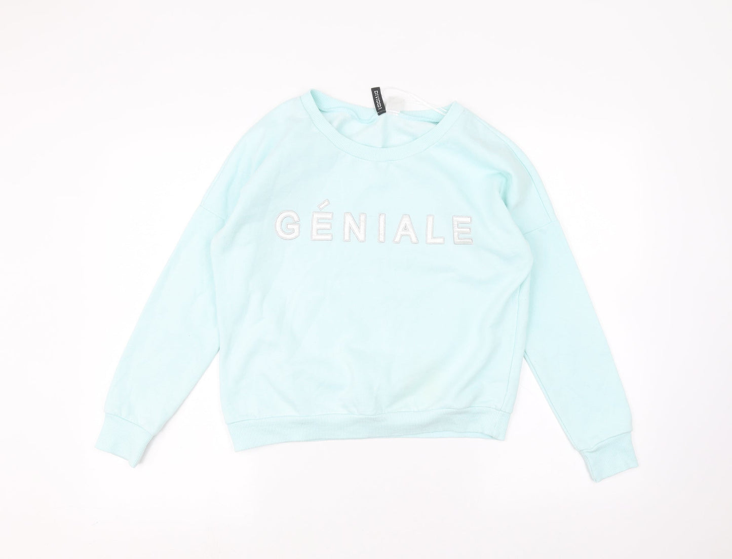 Womens UK Size M H&M Blue Pullover Jumper