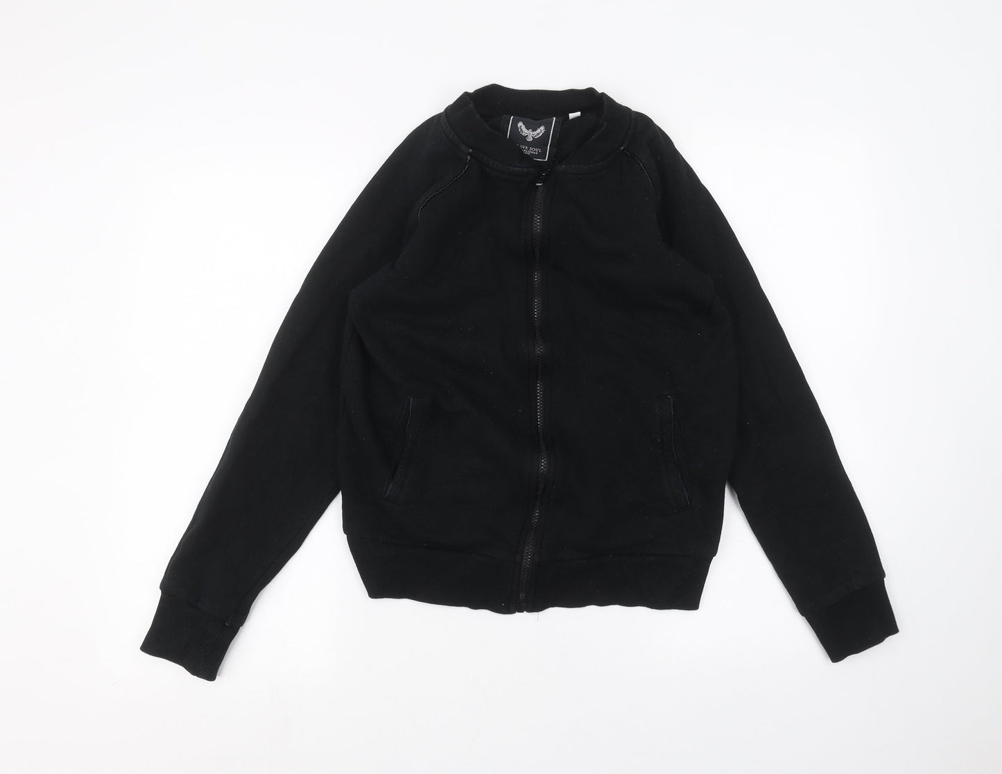 Mens UK Size S Brave Soul Black Jacket