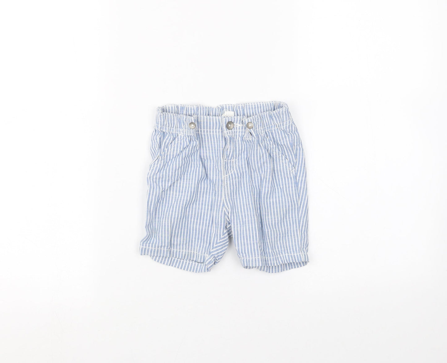 H&M Baby White Striped  Cropped Trousers Size 9-12 Months