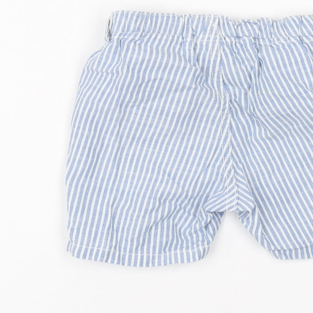 H&M Baby White Striped  Cropped Trousers Size 9-12 Months