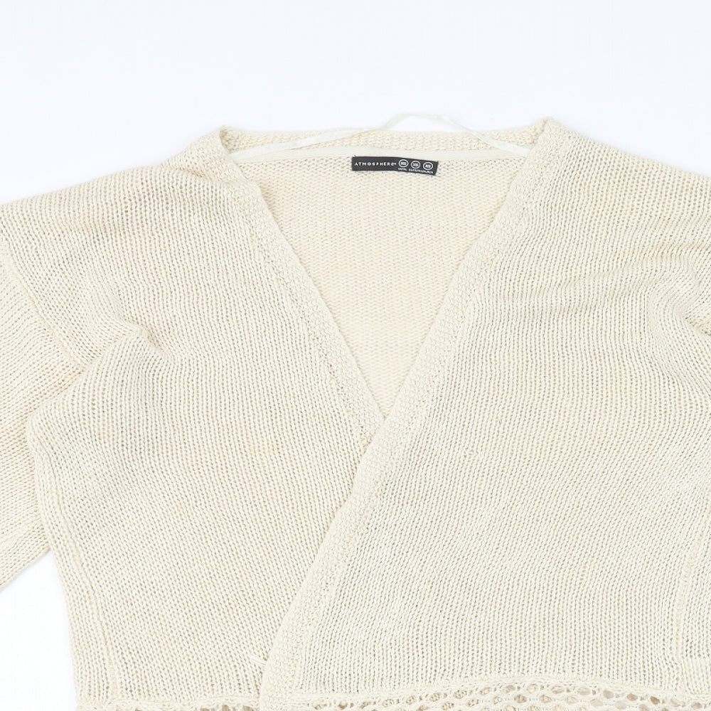 Womens UK Size XS Atmosphere Beige Cardigan Jumper
