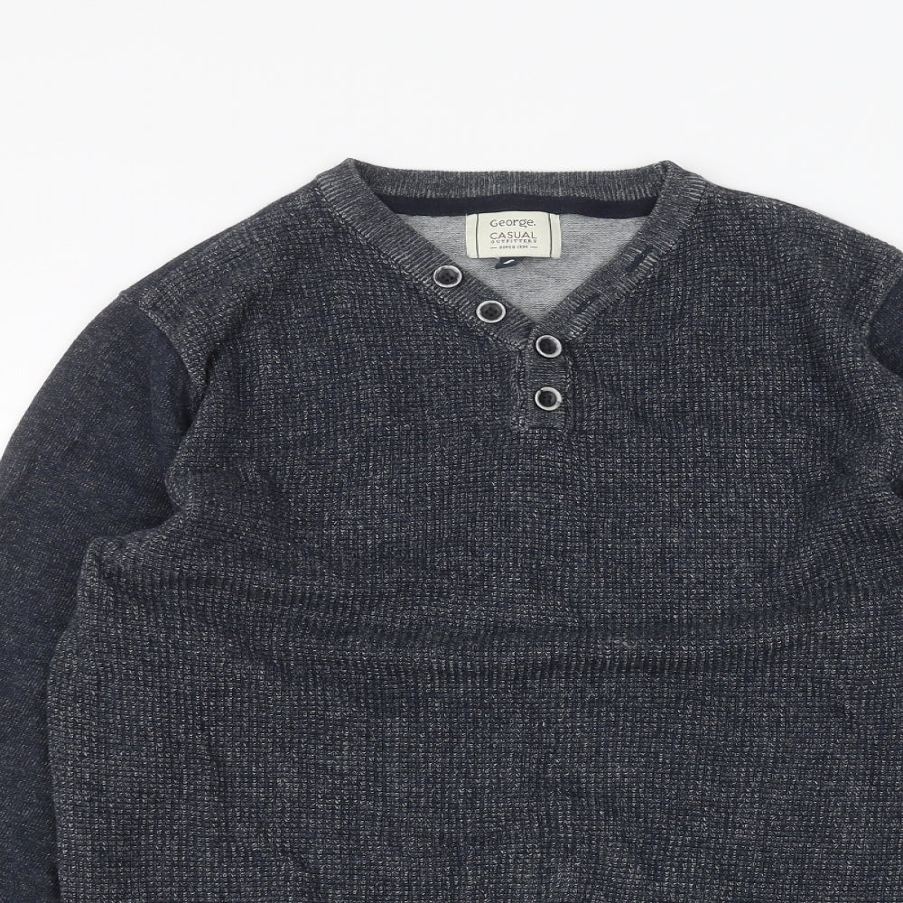 George Mens Blue   Pullover Jumper Size S