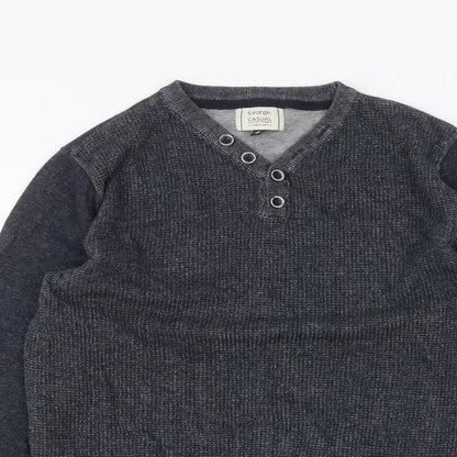 George Mens Blue   Pullover Jumper Size S