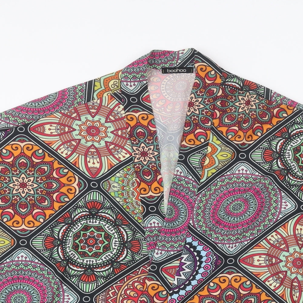 Womens UK Size M Boohoo Multicoloured Jacket