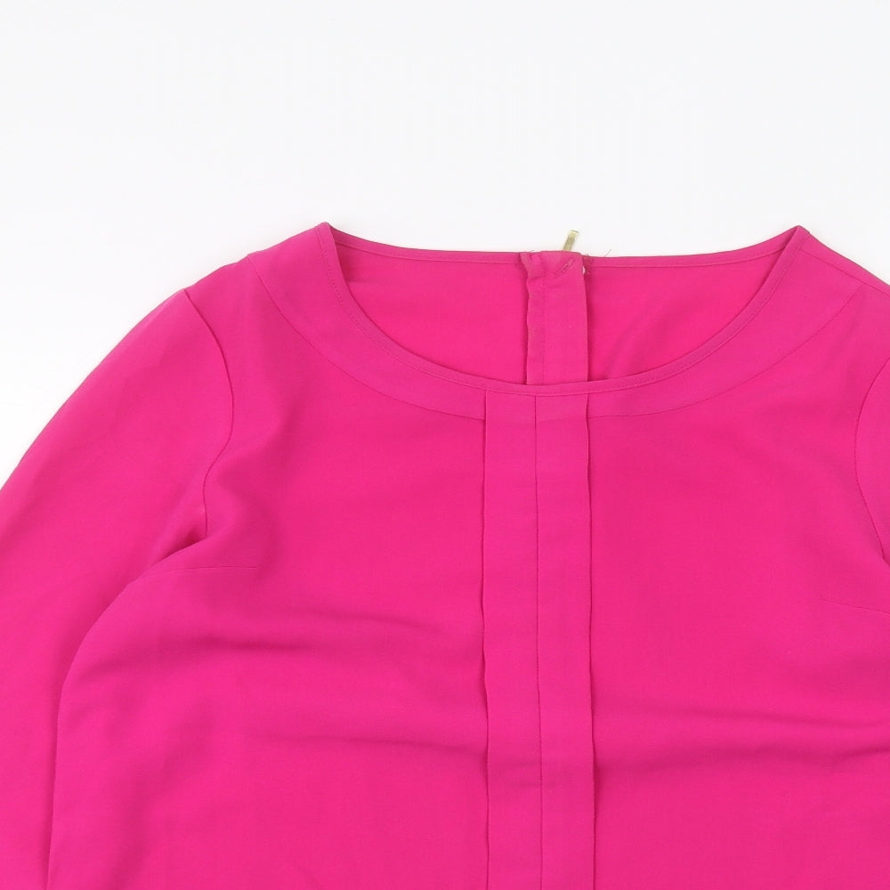 Womens UK Size 10 Preworn Pink Basic T-Shirt