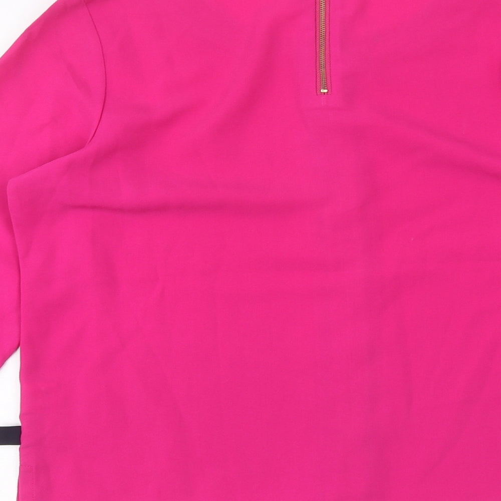 Womens UK Size 10 Preworn Pink Basic T-Shirt