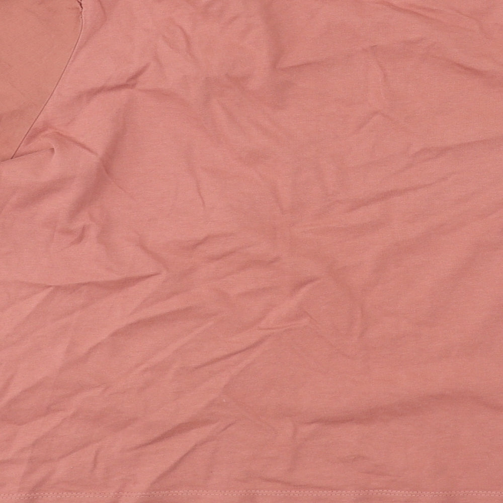 Womens UK Size 16 New Look Pink Basic T-Shirt