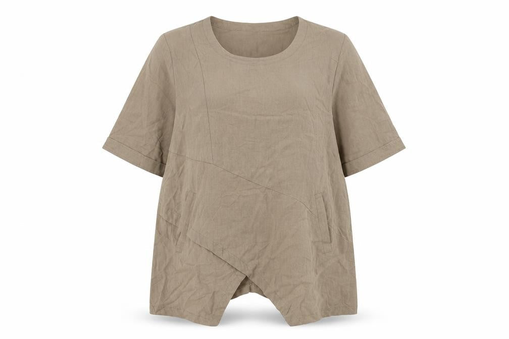 Womens UK Size XL MissLook Brown Basic Blouse