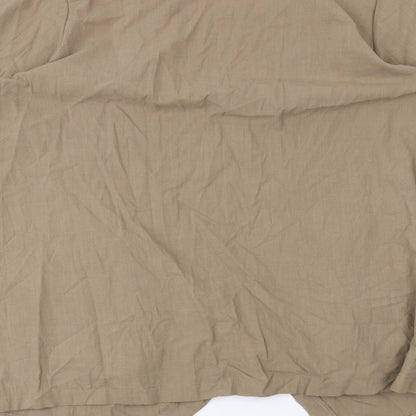 Womens UK Size XL MissLook Brown Basic Blouse