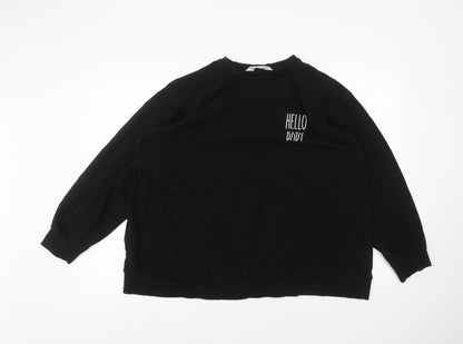 Primark Womens Black   Pullover Jumper Size L