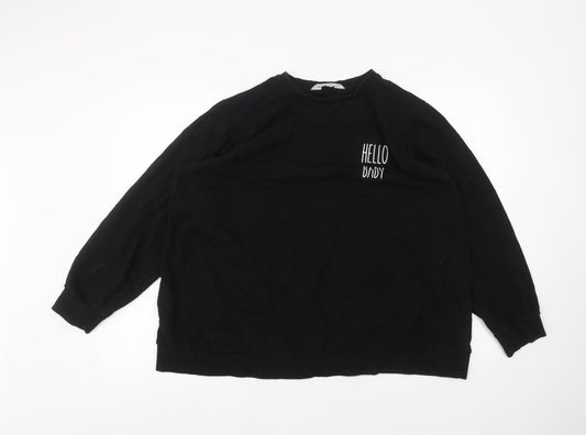 Primark Womens Black   Pullover Jumper Size L