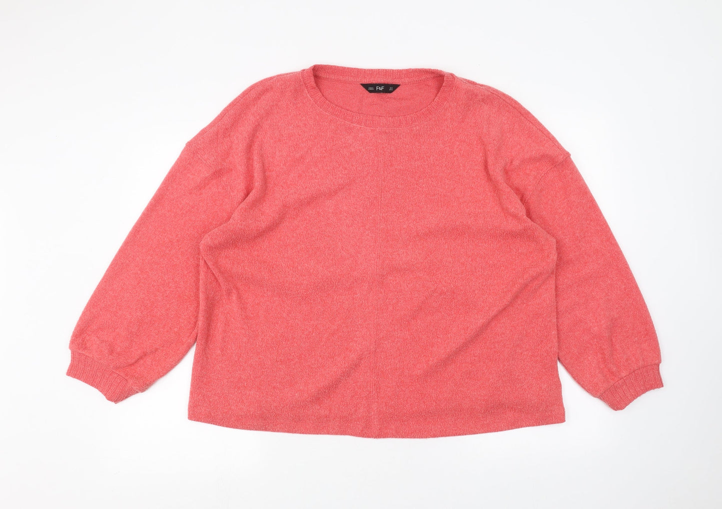 F&F Womens Pink   Pullover Jumper Size 14